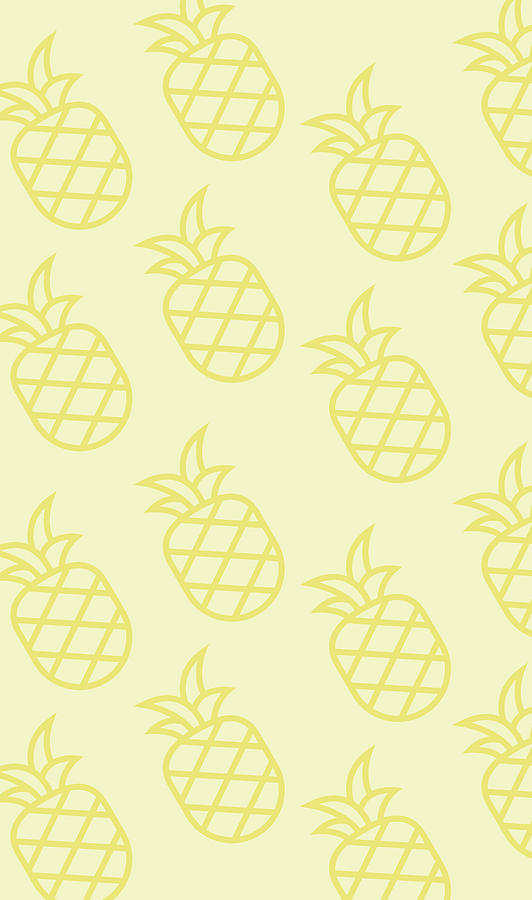 Pineapple Digital Art - Pineapple Pattern by Pixels