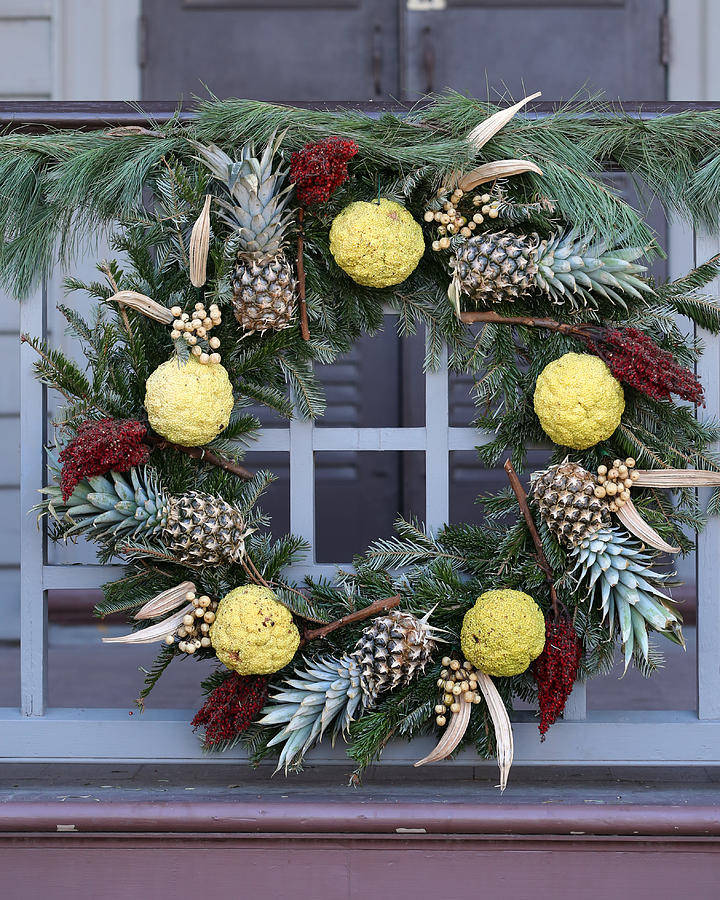 Architecture Photograph - Pineapple Wreath by Pete Federico