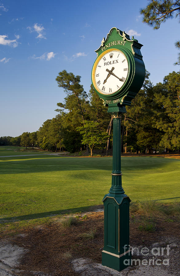 Pinehurst No. 2 Rolex Clock Photograph