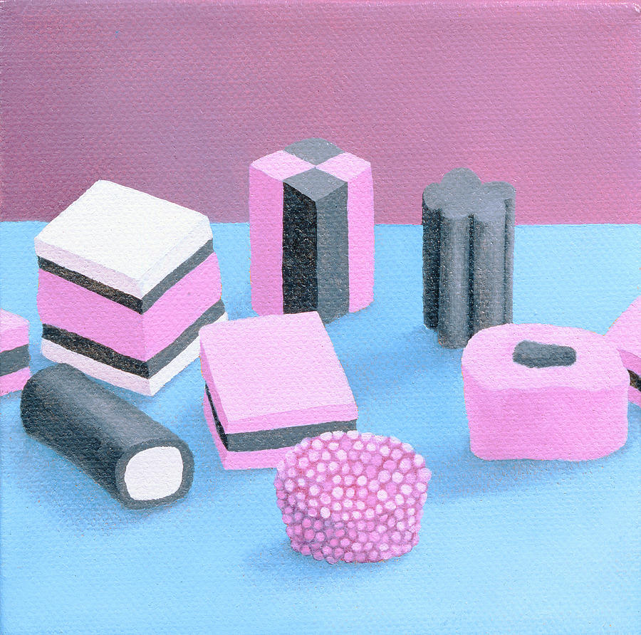 Pink Allsorts, 2003 Oil On Canvas Photograph by Ann Brain