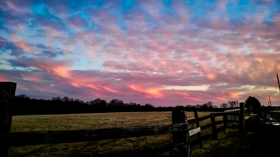 Sunset Photograph - Pink and Blue by Carlee Ojeda
