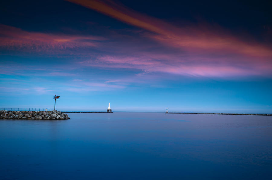 Pink and Blue Photograph by James  Meyer