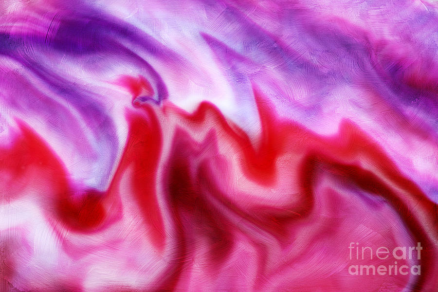 Abstract Photograph - Pink and Purple Abstract by Darren Fisher