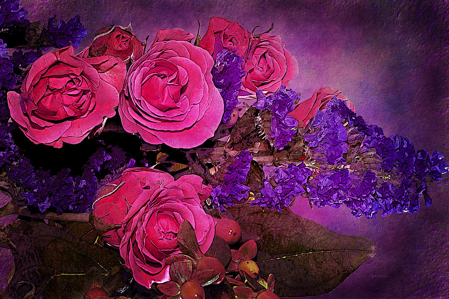 Pink And Purple Floral Bouquet Photograph by Phyllis Denton
