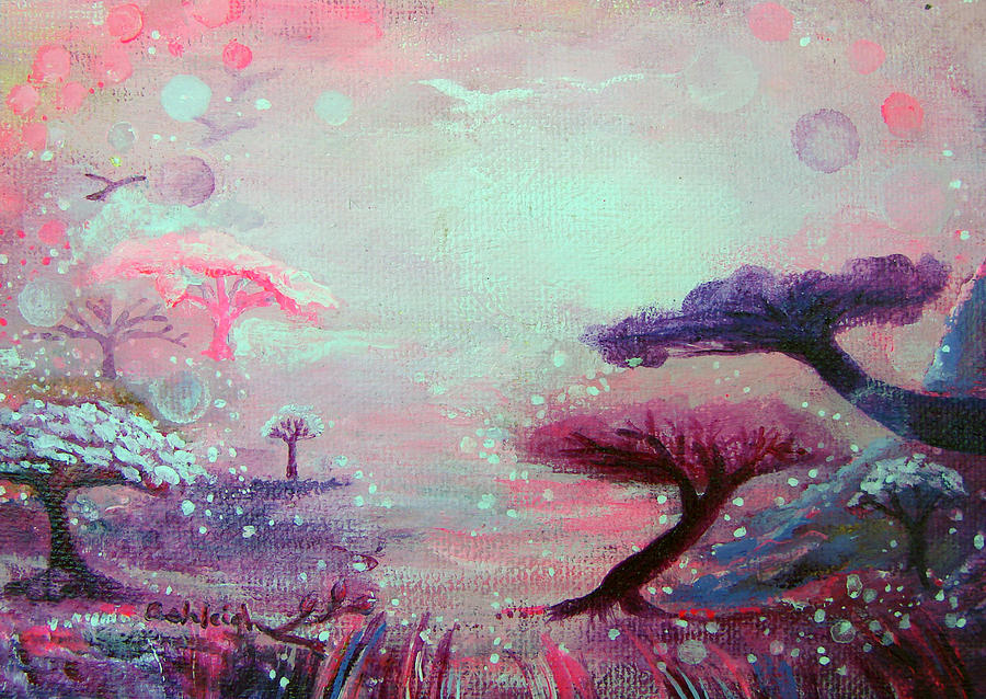 Pink Astral Dreams Painting by Ashleigh Dyan Bayer Pink Astral Dreams Painting by Ashleigh Dyan Bayer
