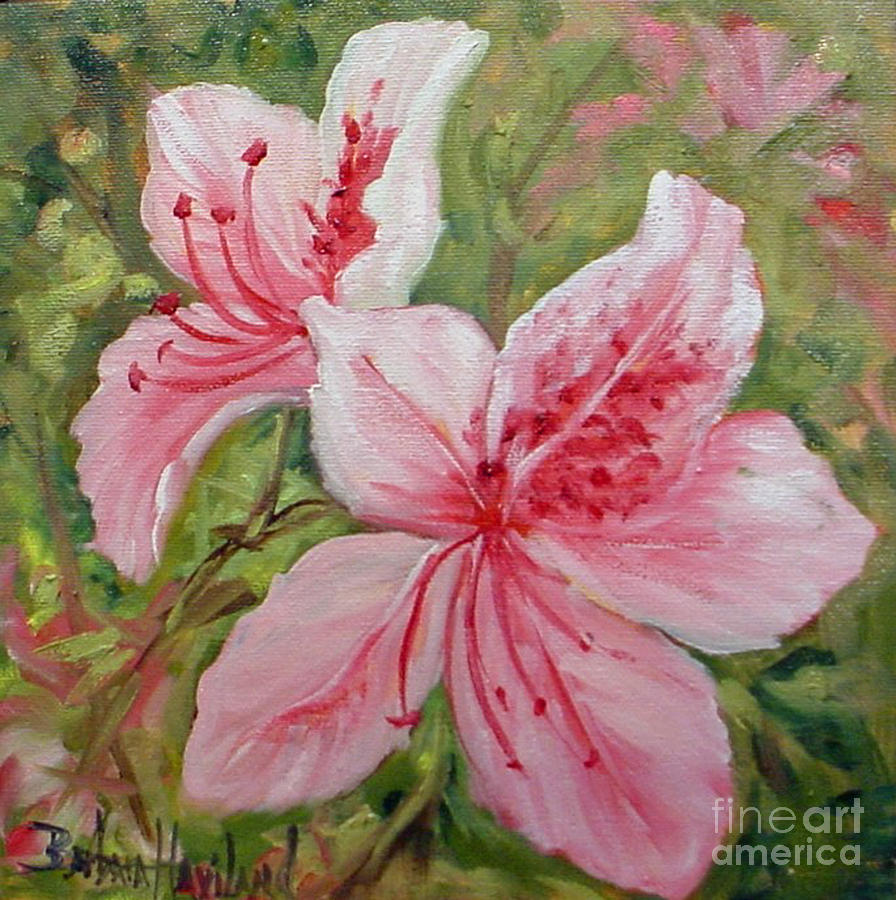 Pink Azaleas  Painting by Barbara Haviland