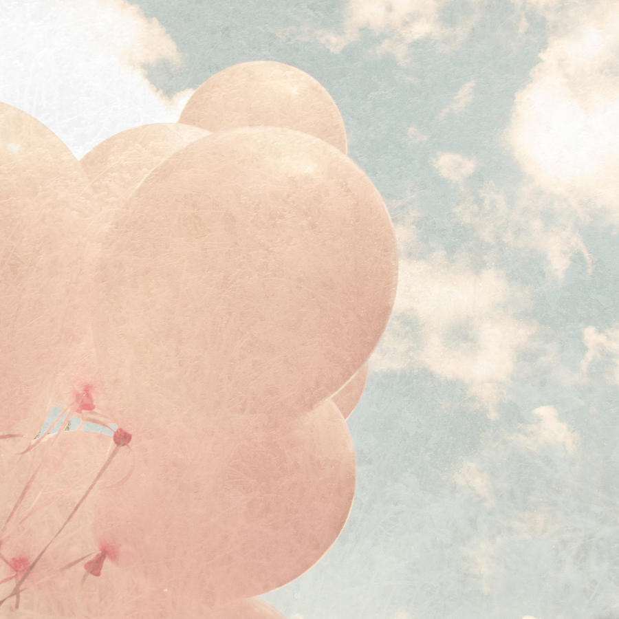 Pink Balloons Blue Sky Photograph by Brooke T Ryan