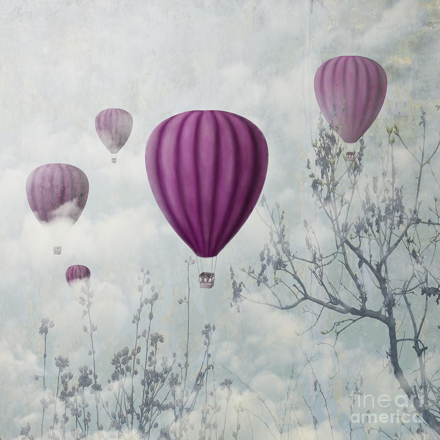 Pink Balloons Digital Art by Jelena Jovanovic