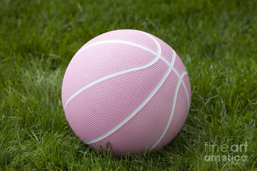Sports Photograph - Pink Basketball by Iris Richardson