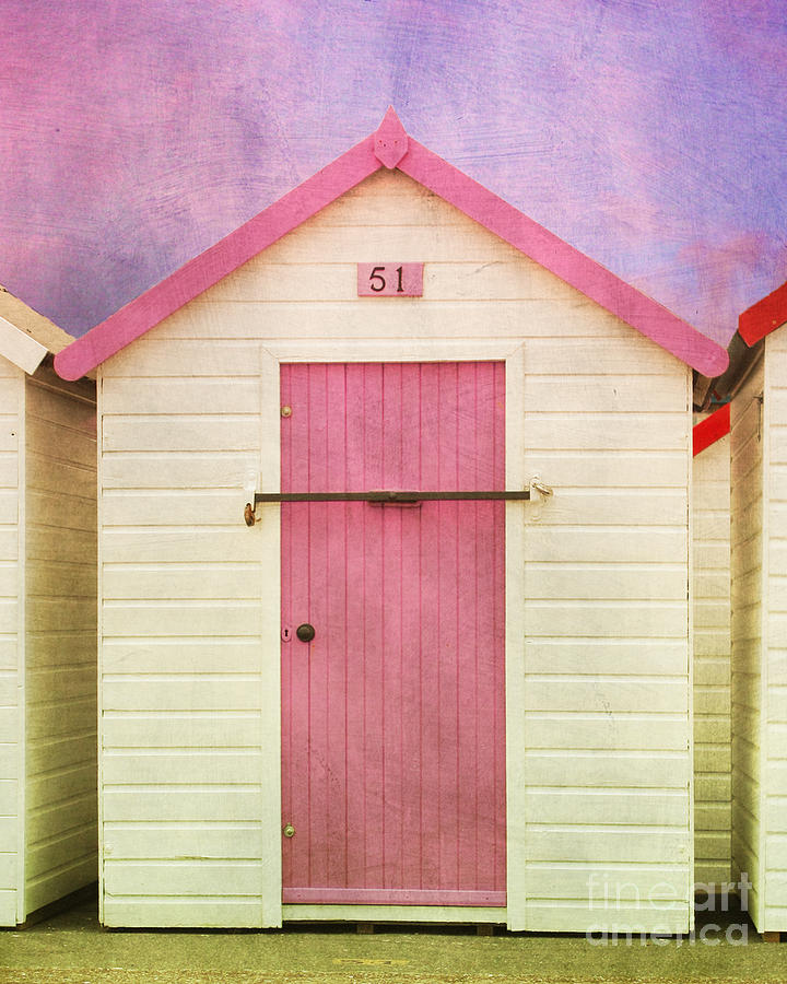 Pink Beach Hut Photograph by Terri Waters