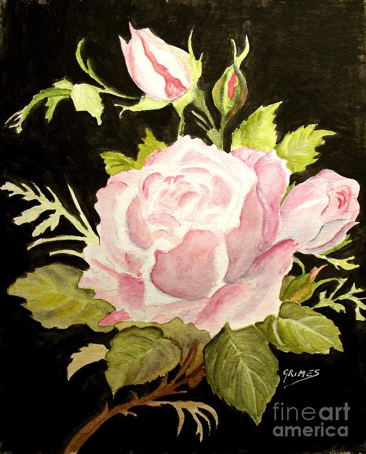 Pink Beauty Painting by Carol Grimes