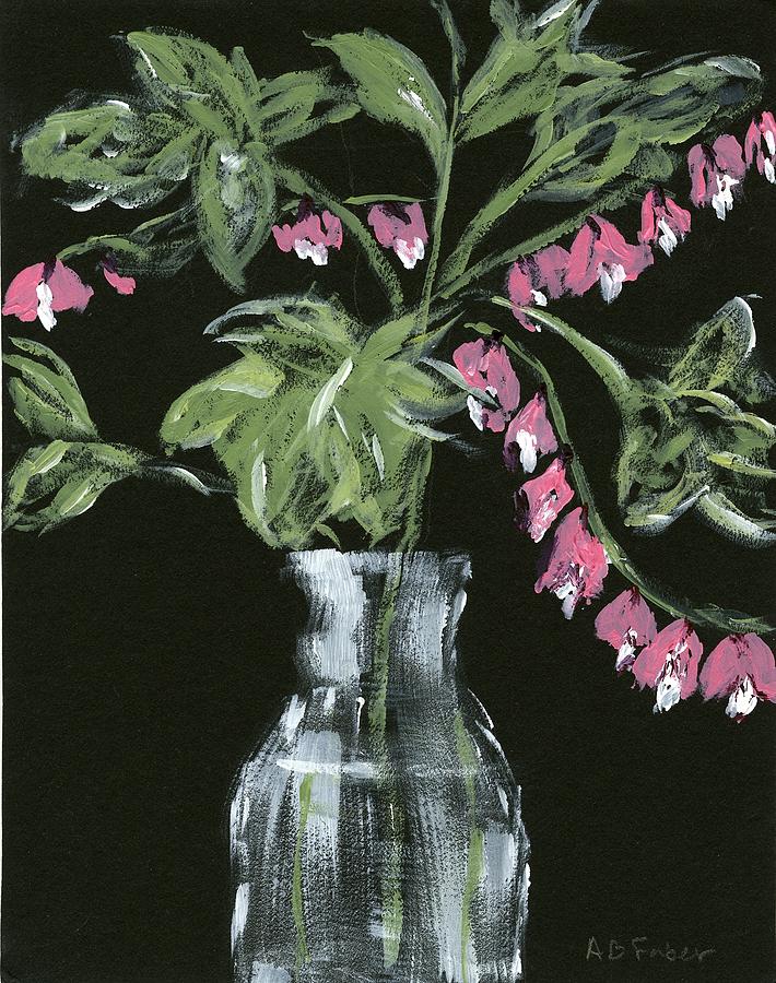 Pink Bells Ringing Painting by Alice Faber