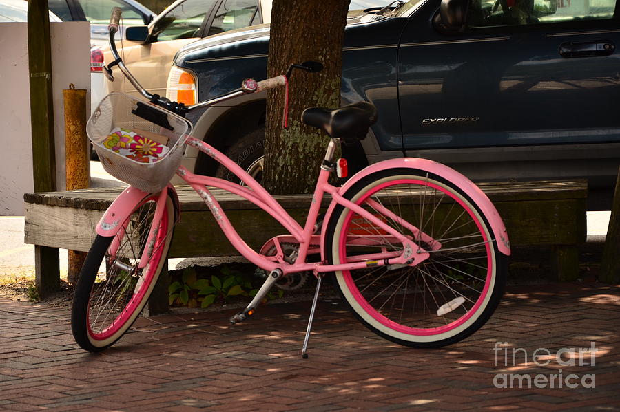 Pink Bicycle   Photograph by Bob Sample