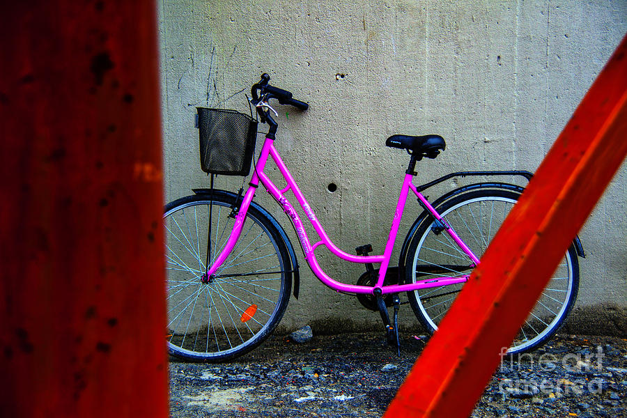 Pink Bicycle Photograph by Rick Bragan