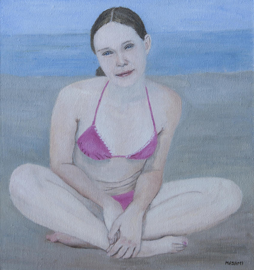 Pink Bikini Painting by Masami Iida