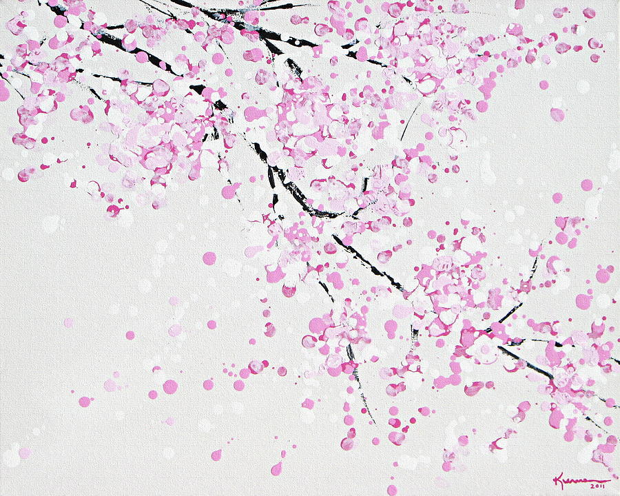 Pink Blossoms Painting by Kume Bryant