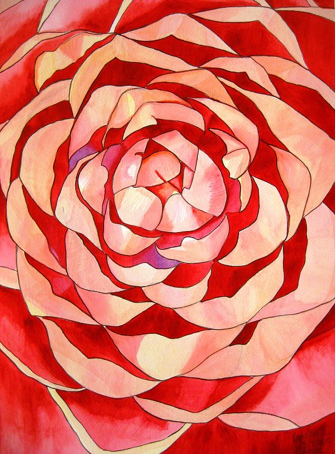 Camellia Painting - Pink Camellia Macro by Sacha Grossel Camellia Painting - Pink Camellia Macro by Sacha Grossel