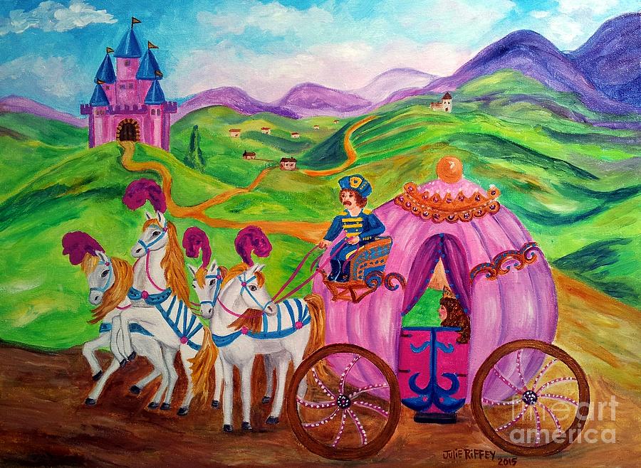 Pink Castle Painting by Julie Brugh Riffey