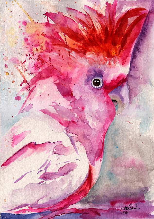 Pink Cockatoo Painting by Isabel Salvador