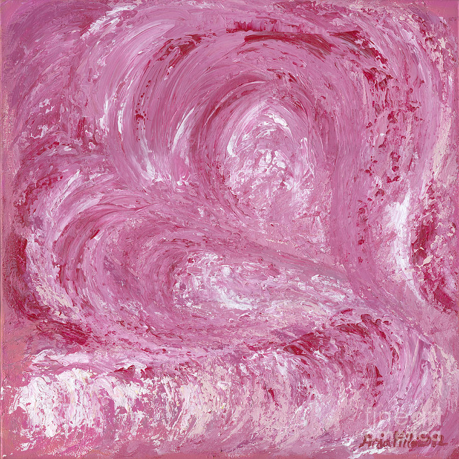Pink Color of Energy Painting by Ania M Milo