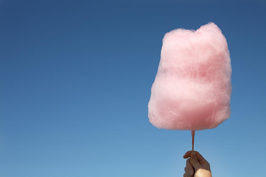 Pink cotton candy and blue sky Photograph by Pannonia