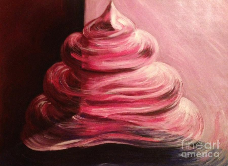 Pink Cream Painting by Karen  Ferrand Carroll
