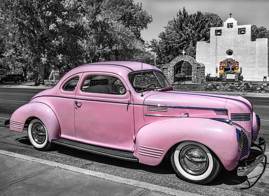 Pink Dodge Photograph by Diana Powell