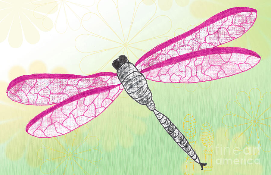 Pink Dragonfly by Kerri Mortenson Pink Dragonfly by Kerri Mortenson