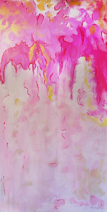 Pink Painting - Pink Drama by MK Square Studio