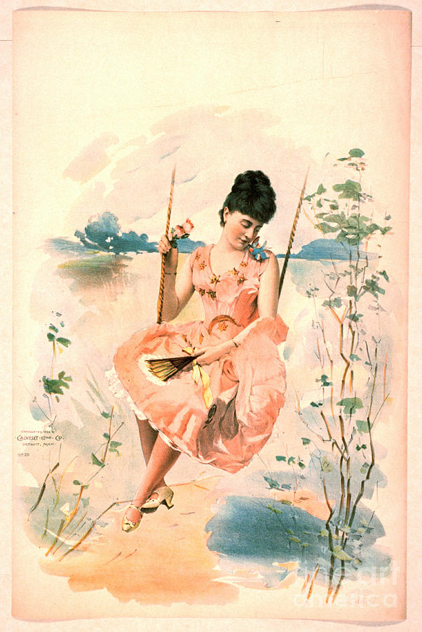 Rose Photograph - Pink Dress 1892 by Padre Art