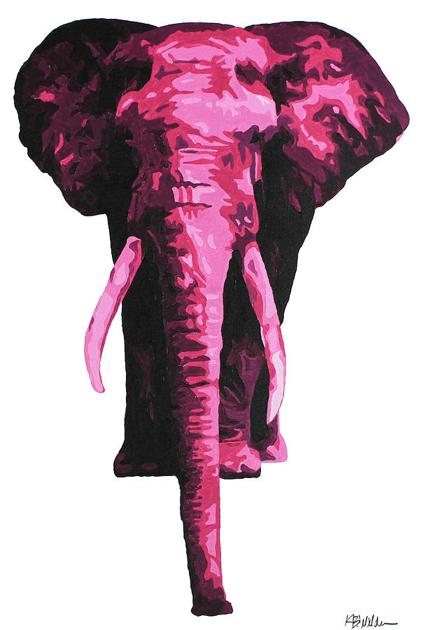 Pink Elephant Painting by Boughton Walden