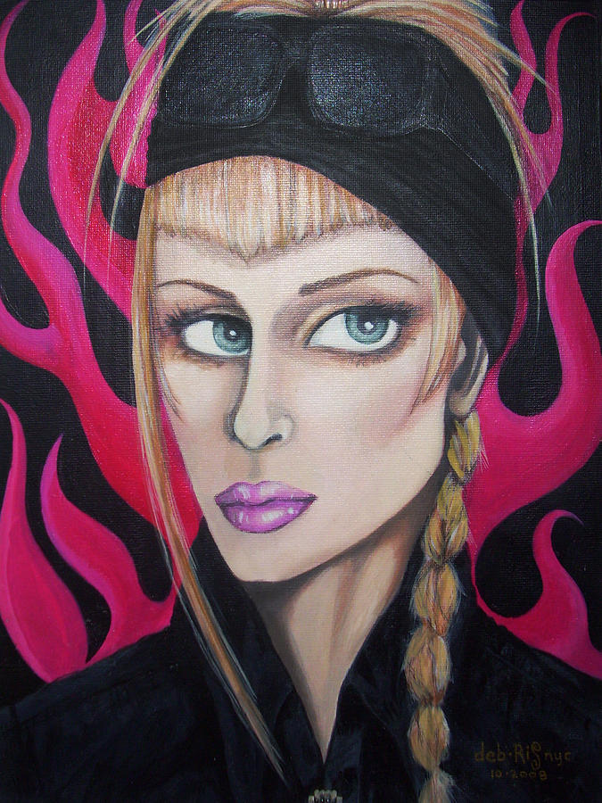 Pink Flames Of Death Painting