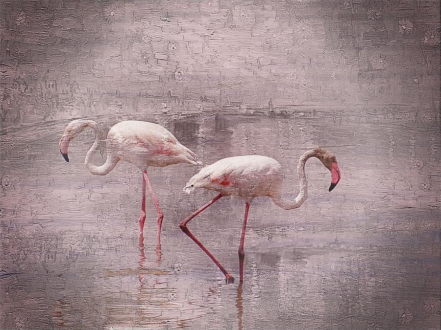Pink Flamingo Items Photograph - Pink Flamingo Decor by Ernestine Manowarda