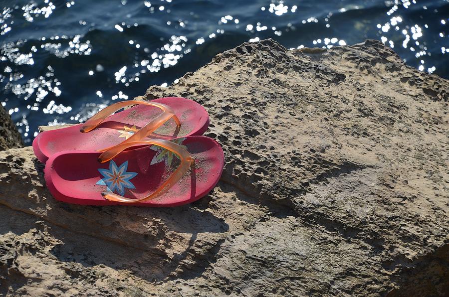 Pink Flip Flop Photograph by Dany Lison