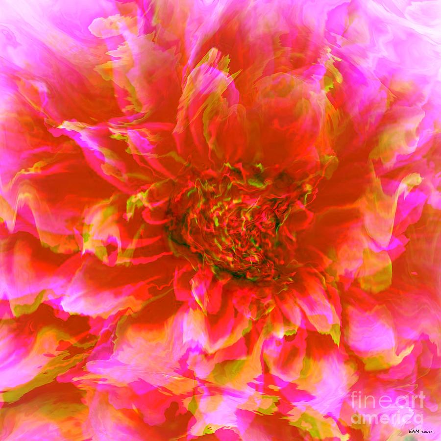 Pink Flower  Digital Art by Elizabeth McTaggart