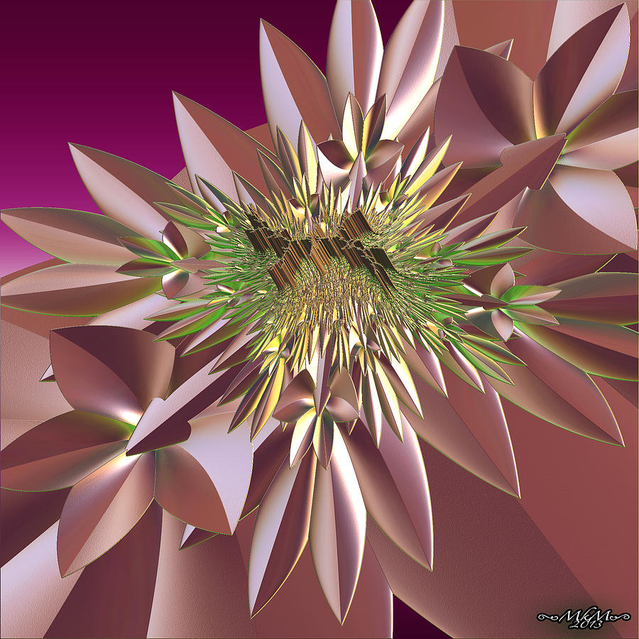 Flower Digital Art - Pink Flowers by Melissa Messick
