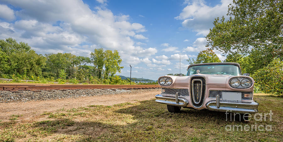 Pink Ford Edsel  Photograph by Edward Fielding