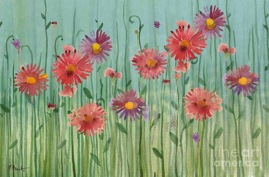 Daisy Painting - Pink Gerber Daisies by Paul Brent