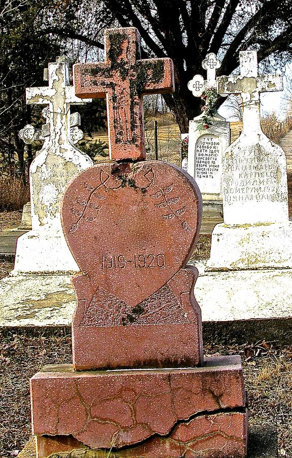 Pink Gravestone Photograph by Brian Sereda