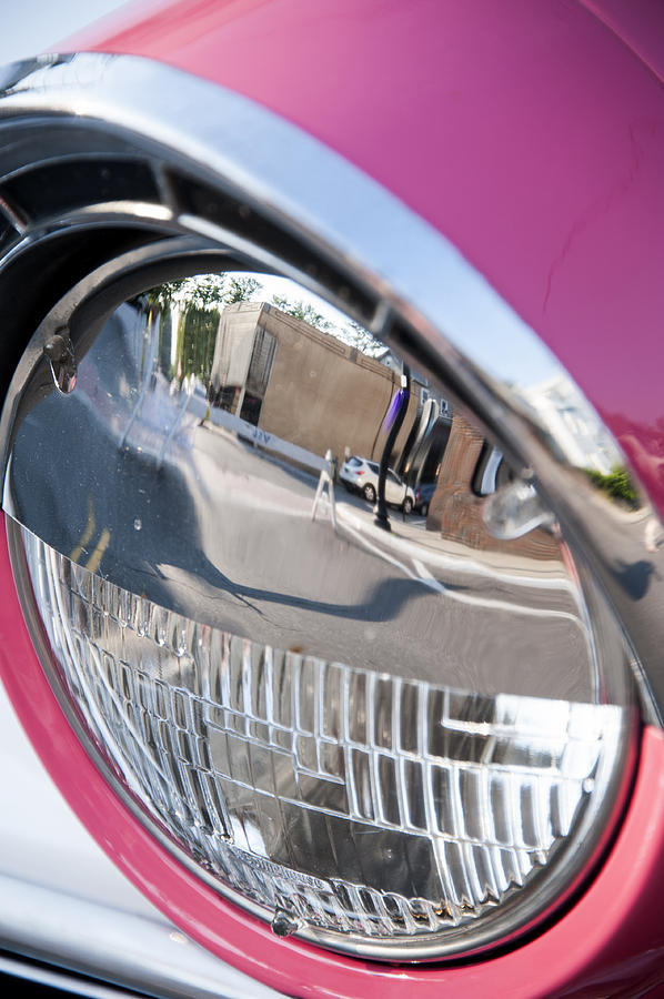 Pink Headlight Photograph by Roni Chastain