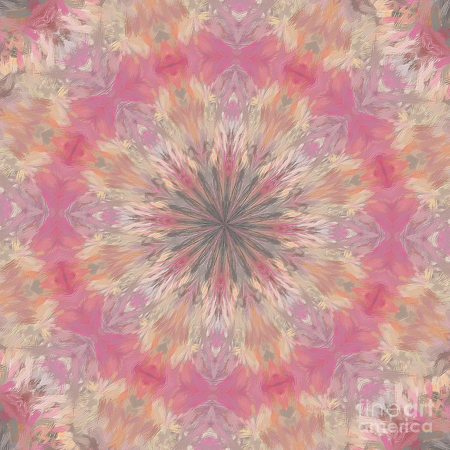Mandala Digital Art - Pink Healing Mandala by Deborah Benoit