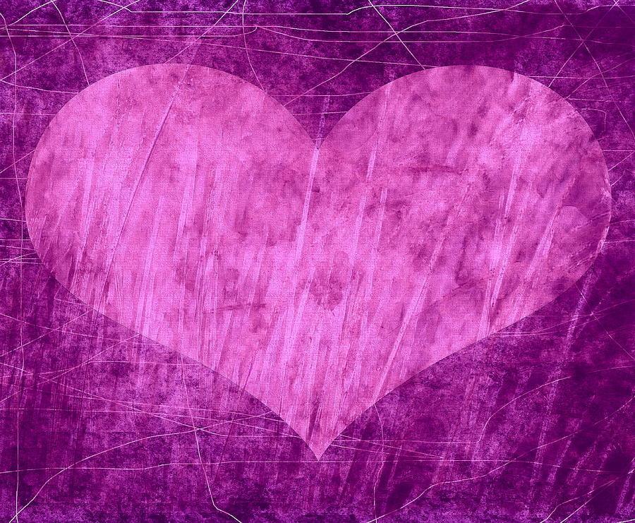 Pink Heart Digital Art by Virginia Folkman