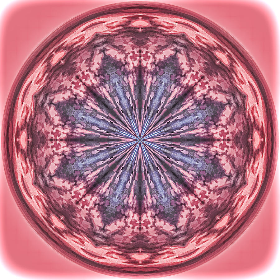 Pink Heavens Mandala Kaleidoscope Photograph by Beth Venner
