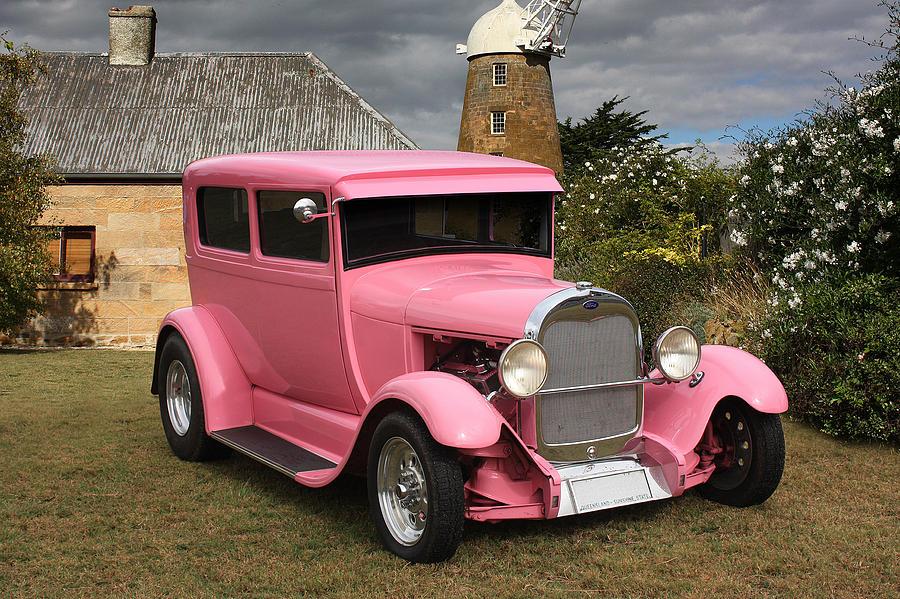 Pink Hotrod Photograph by Keith Hawley