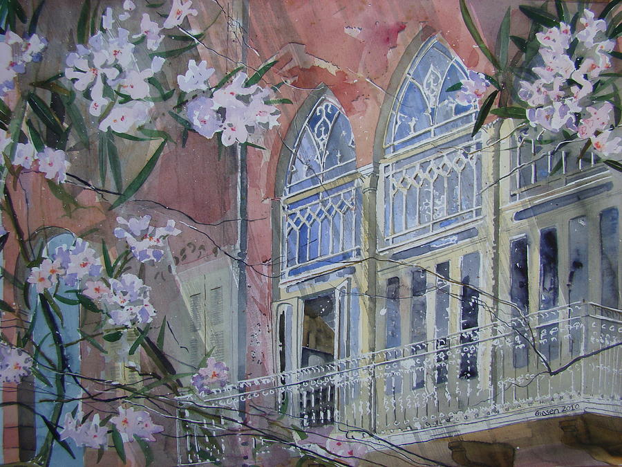 Old Beirut Painting - Pink House Manara by Martin Giesen
