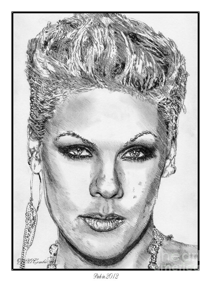 Pink in 2012 Drawing by J McCombie