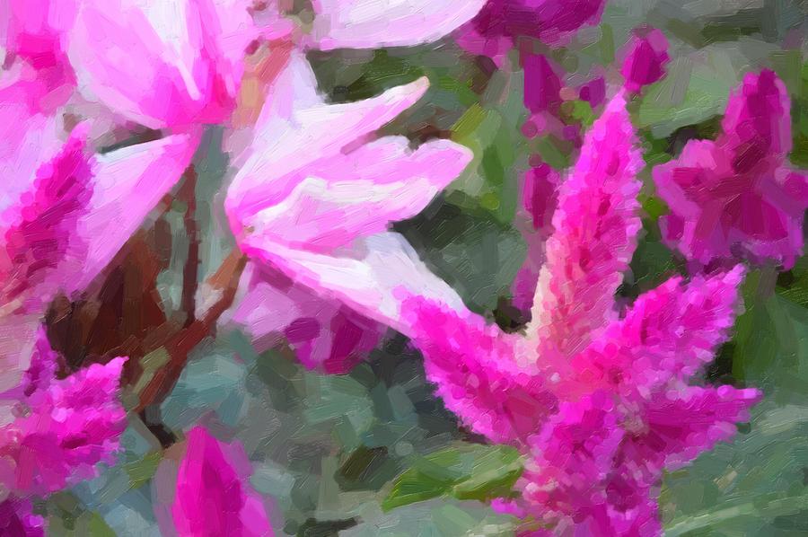 Pink In Spring Mixed Media