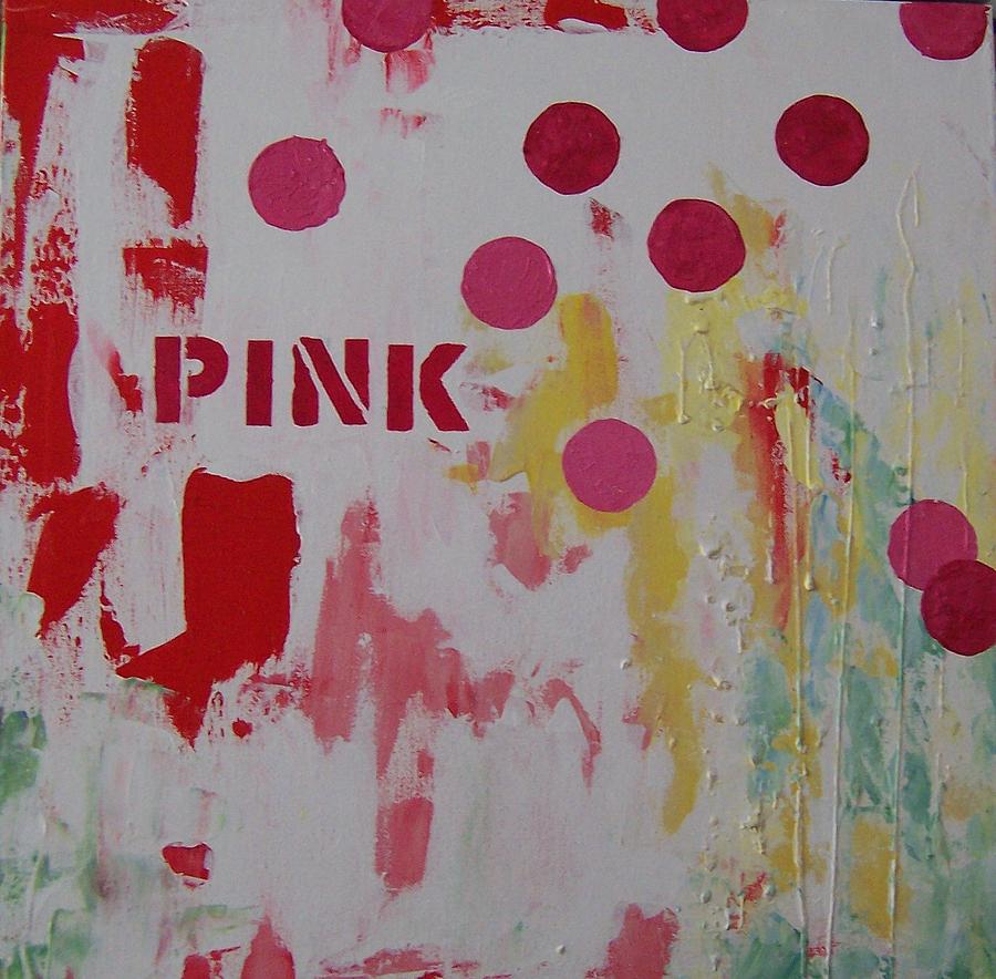 Abstract Painting - Pink by Krista Ouellette