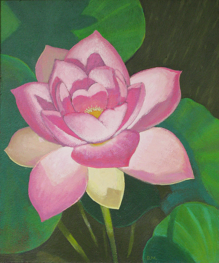 Pink Lily Painting by Don Morgan