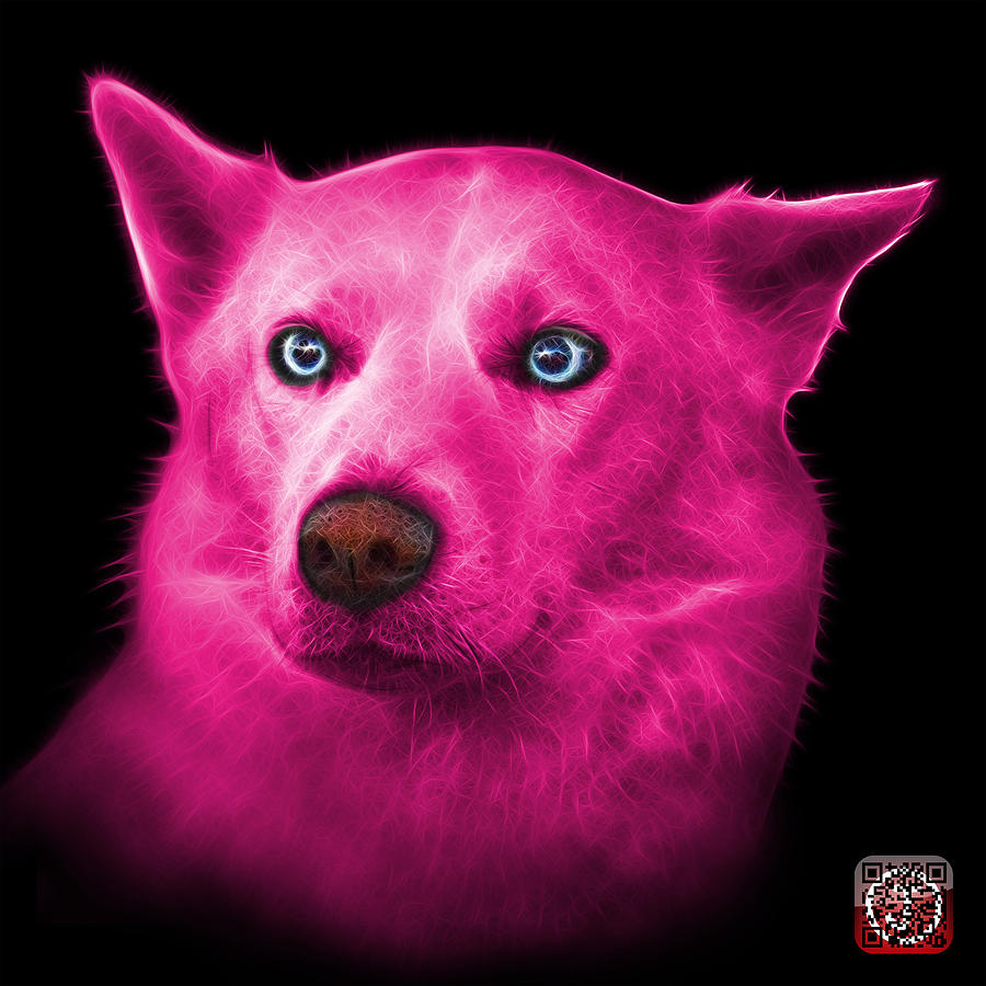 Pink Mila - Siberian Husky - 2103 - BB Painting by James Ahn